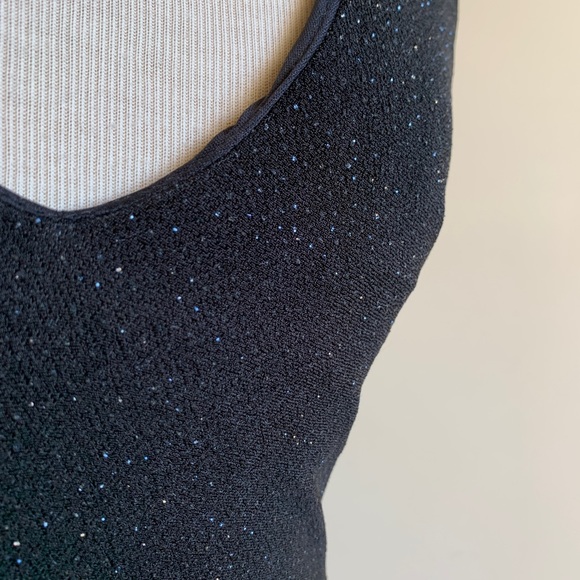 Slinky Backless Black Halter Evening Gown - Picture 9 of 9